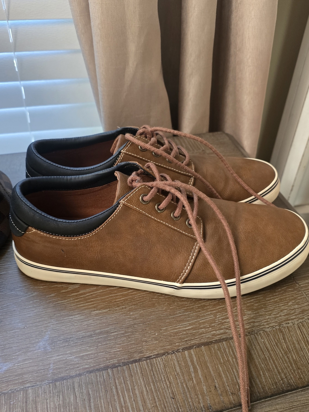 Men's Goodfellow Brown Casual Lace-Up Sneakers